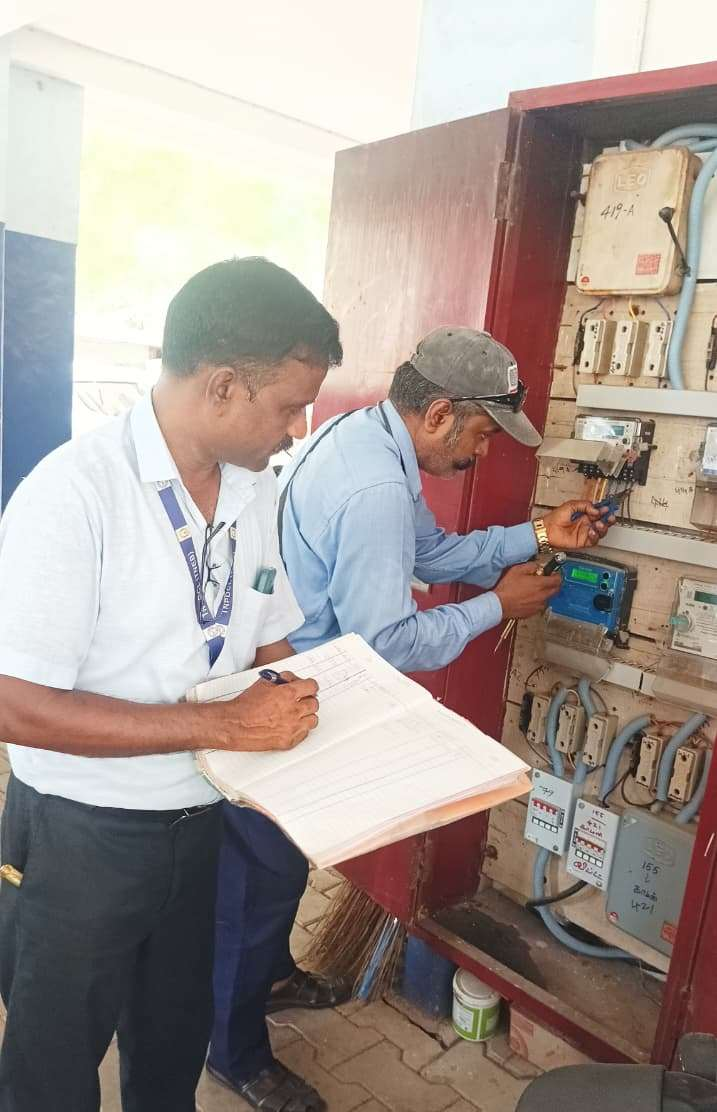 Anti Power Theft Squad on field inspection