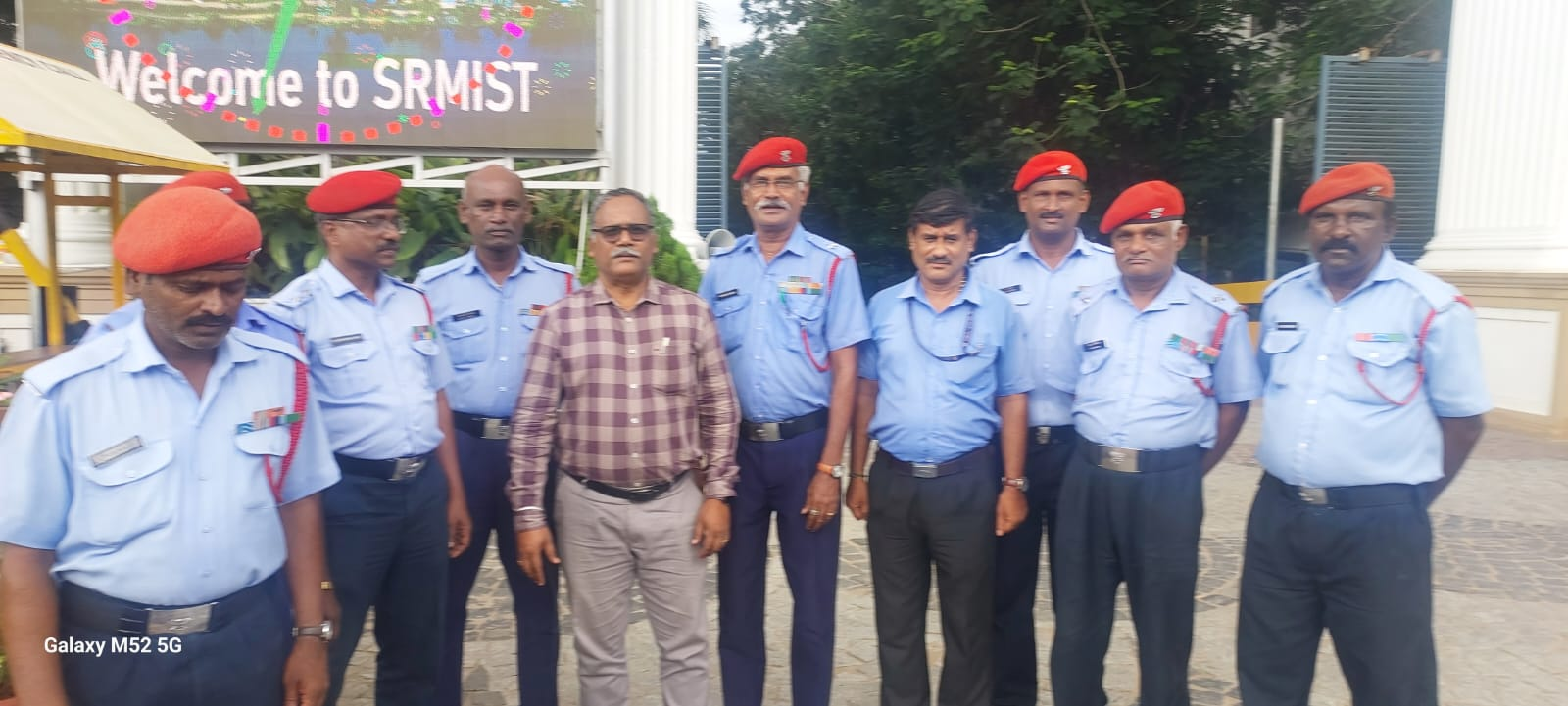 Ex-servicemen security guard at private campus